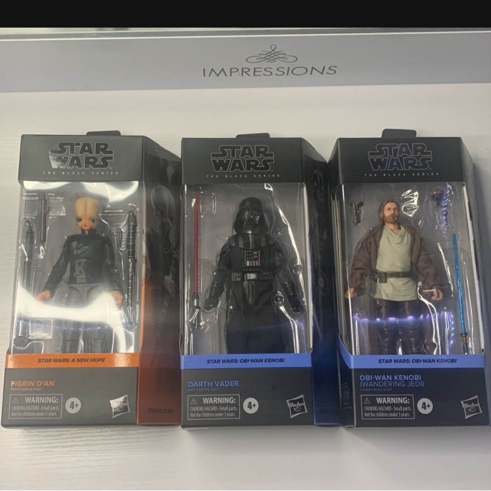 Star Wars black series figures new in box. 60 for all.